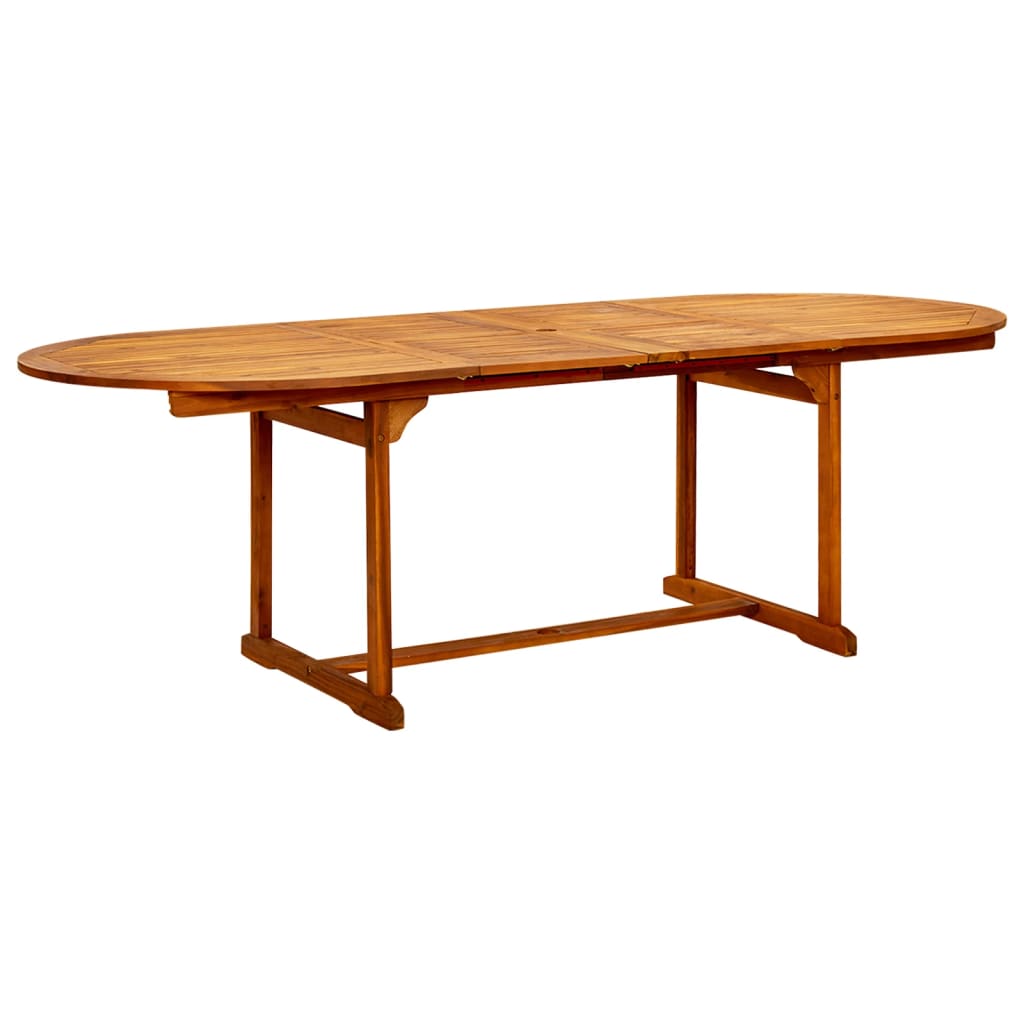 vidaXL 9-tlg. Garten-Essgruppe Massivholz Akazie 160-240 cm