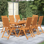 vidaXL 9-tlg. Garten-Essgruppe Massivholz Akazie 160-240 cm