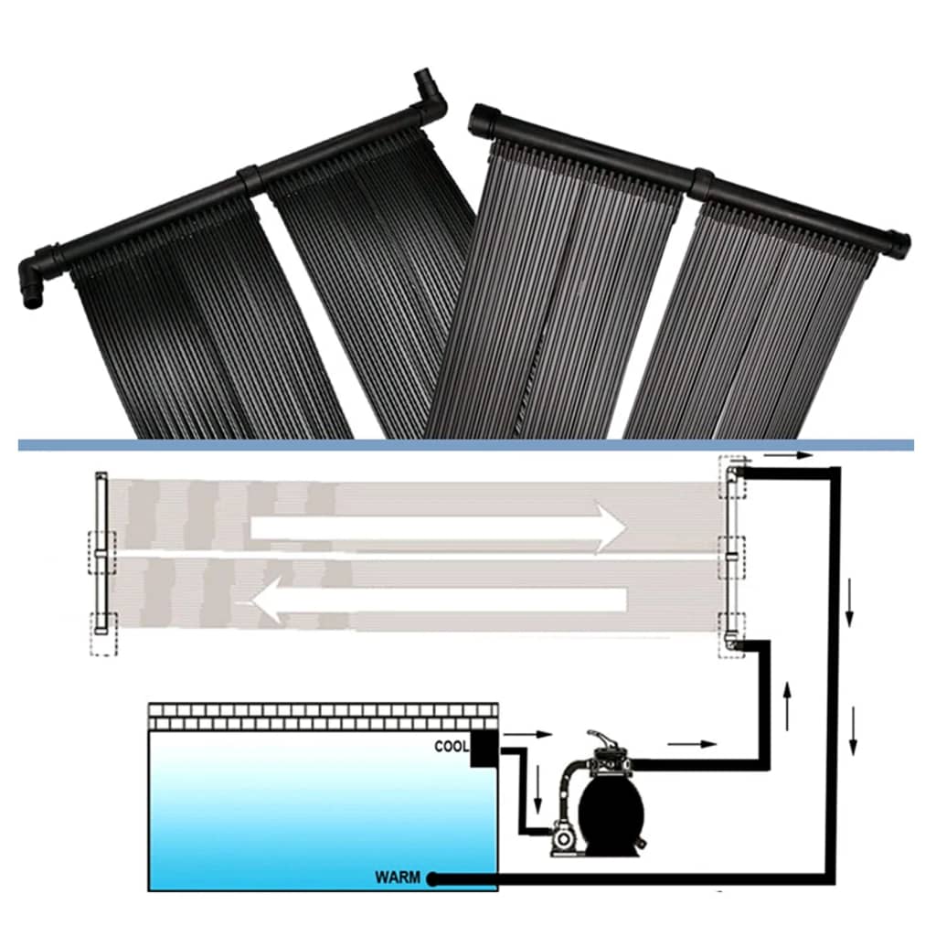 vidaXL Solar-Panel Poolheizung 6 Stk.