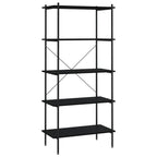 vidaXL Regal mit 5 Böden Schwarz 80x40x163 cm