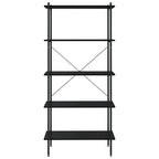 vidaXL Regal mit 5 Böden Schwarz 80x40x163 cm