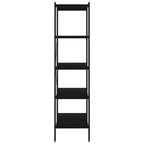 vidaXL Regal mit 5 Böden Schwarz 80x40x163 cm