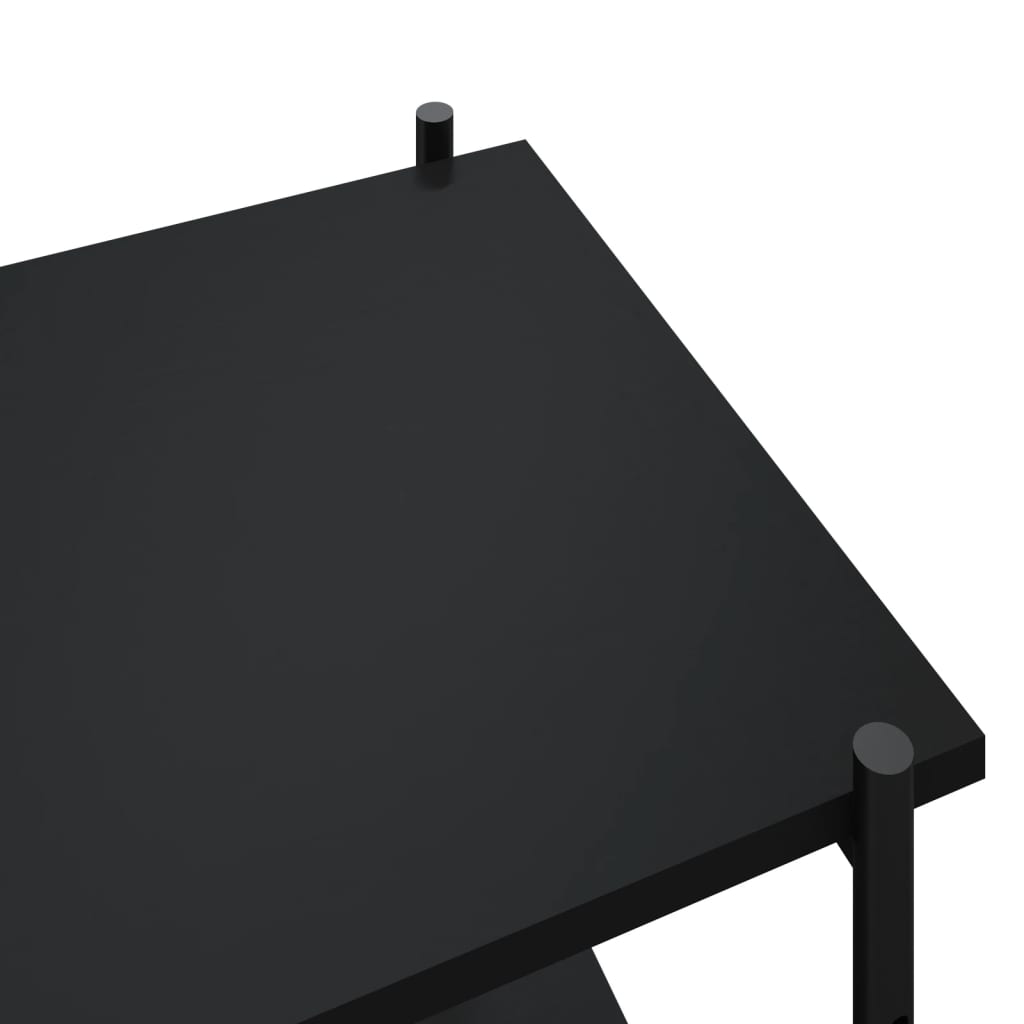 vidaXL Regal mit 5 Böden Schwarz 80x40x163 cm
