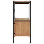 vidaXL Regal mit 3 Böden und Schrank 80x40x92 cm Stahl Holzwerkstoff