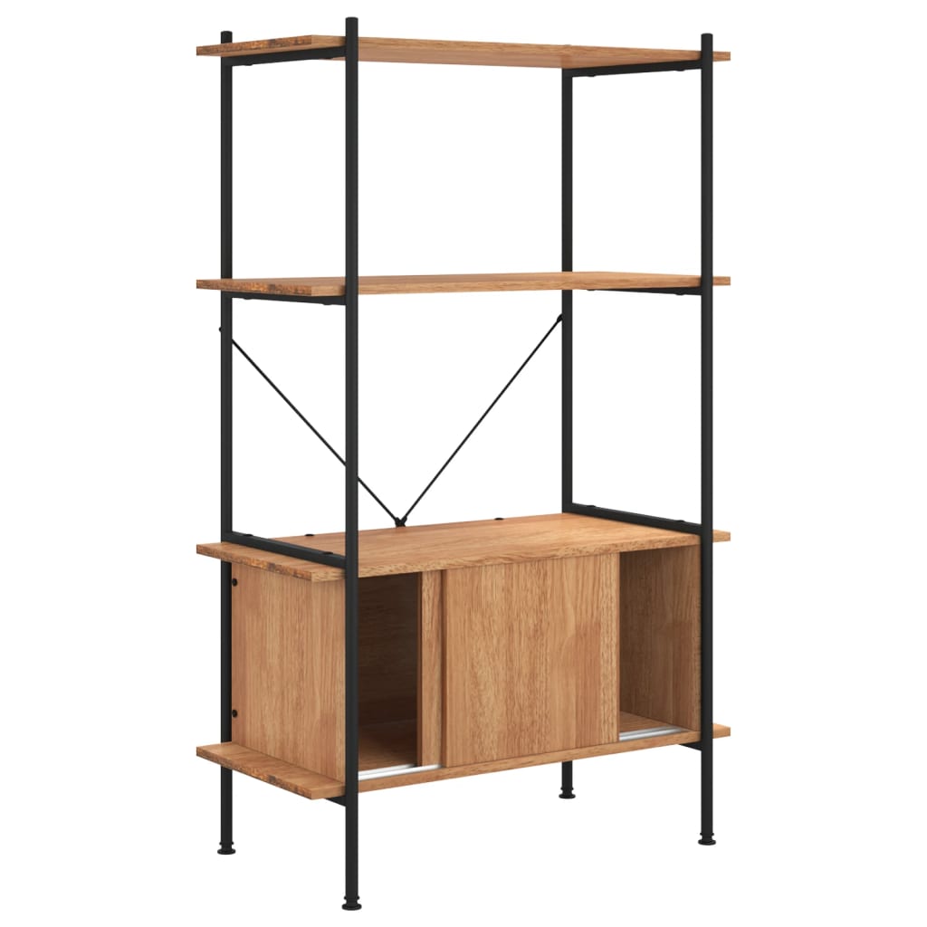 vidaXL Regal mit 4 Böden und Schrank 80x40x130 cm Stahl Holzwerkstoff