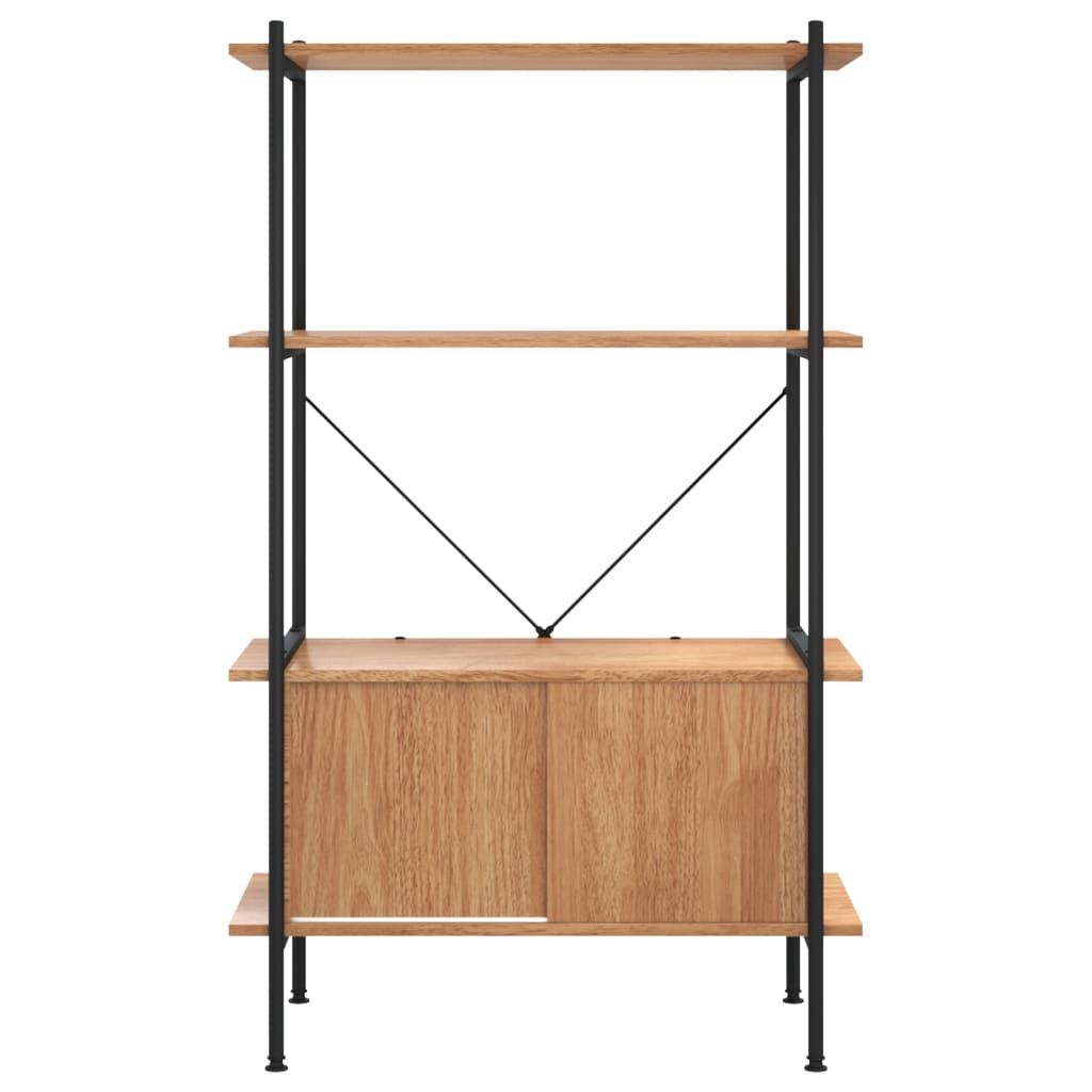vidaXL Regal mit 4 Böden und Schrank 80x40x130 cm Stahl Holzwerkstoff