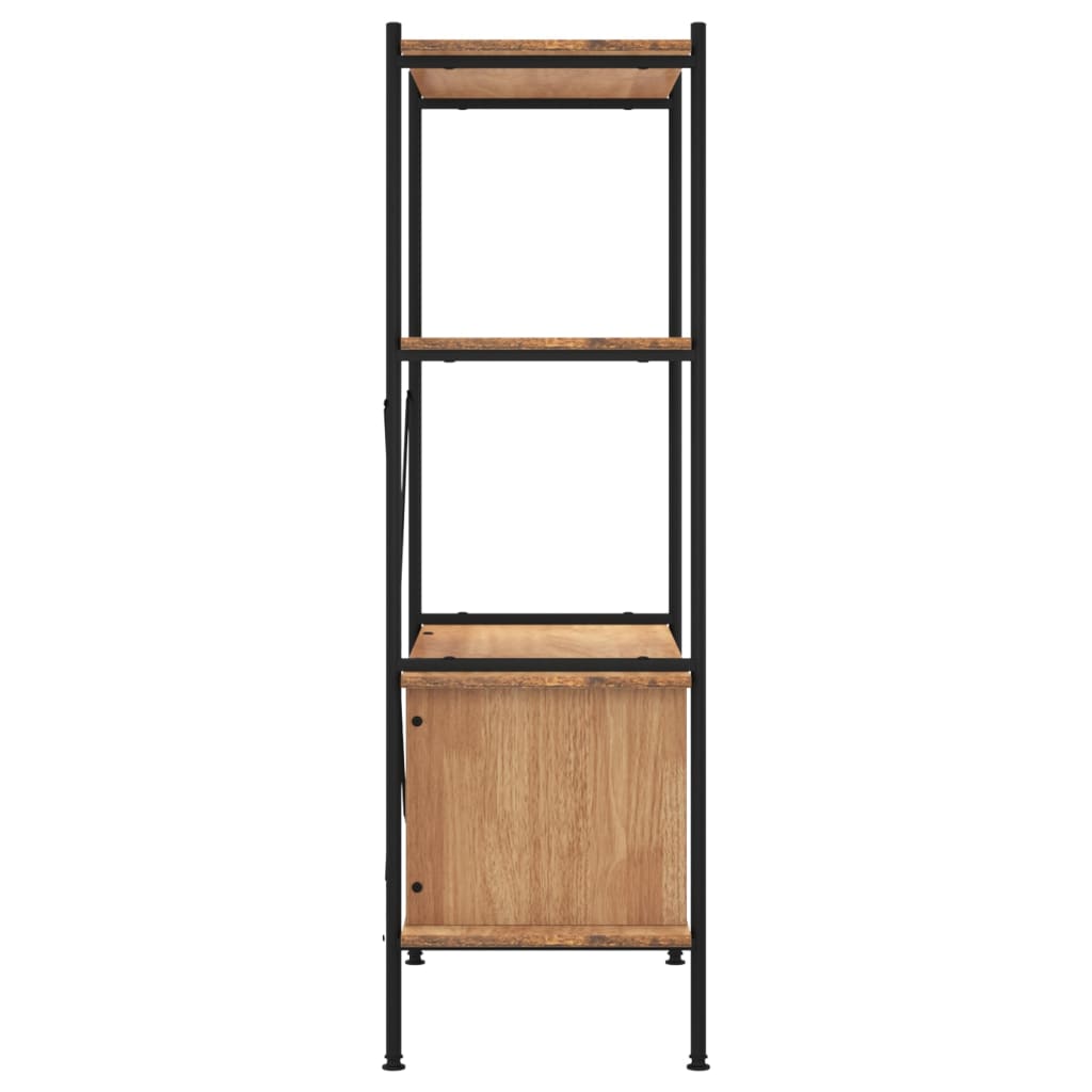 vidaXL Regal mit 4 Böden und Schrank 80x40x130 cm Stahl Holzwerkstoff