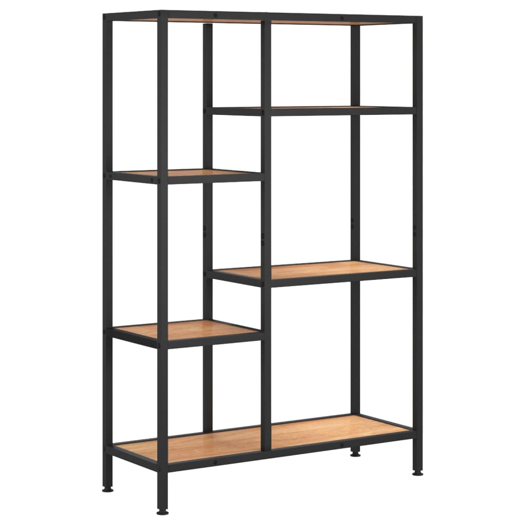 vidaXL Bücherregal 80x30x120 cm Stahl und Holzwerkstoff