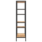 vidaXL Bücherregal 80x30x120 cm Stahl und Holzwerkstoff