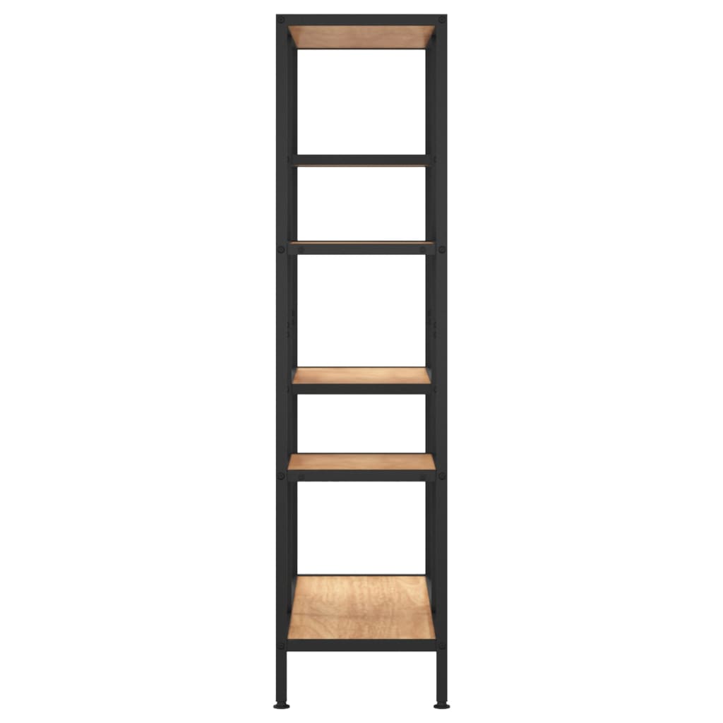 vidaXL Bücherregal 80x30x120 cm Stahl und Holzwerkstoff