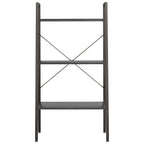 vidaXL Standregal mit 3 Böden Schwarz 56x35x108 cm