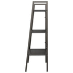 vidaXL Standregal mit 3 Böden Schwarz 56x35x108 cm