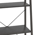 vidaXL Standregal mit 3 Böden Schwarz 56x35x108 cm