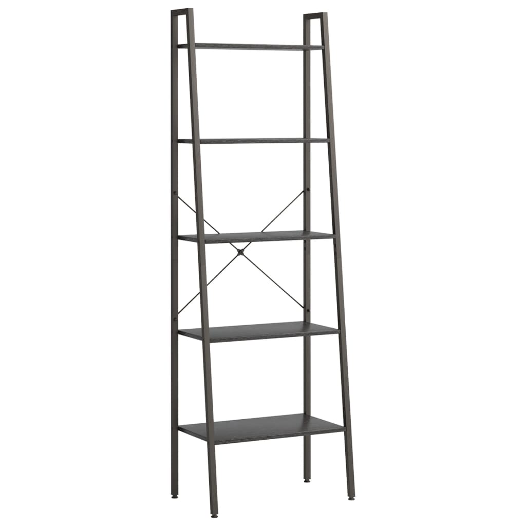 vidaXL Standregal mit 5 Böden Schwarz 56x35x174 cm