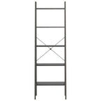 vidaXL Standregal mit 5 Böden Schwarz 56x35x174 cm