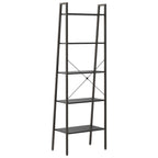 vidaXL Standregal mit 5 Böden Schwarz 56x35x174 cm