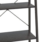 vidaXL Standregal mit 5 Böden Schwarz 56x35x174 cm