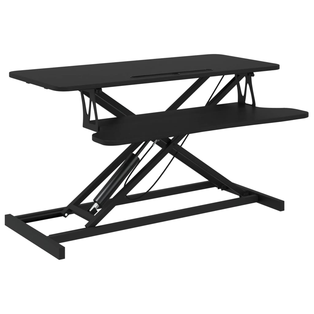 vidaXL Arbeitsstation Verstellbar 90x40x(13-50) cm Stahl Holzwerkstoff