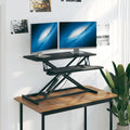 vidaXL Arbeitsstation Verstellbar 90x40x(13-50) cm Stahl Holzwerkstoff