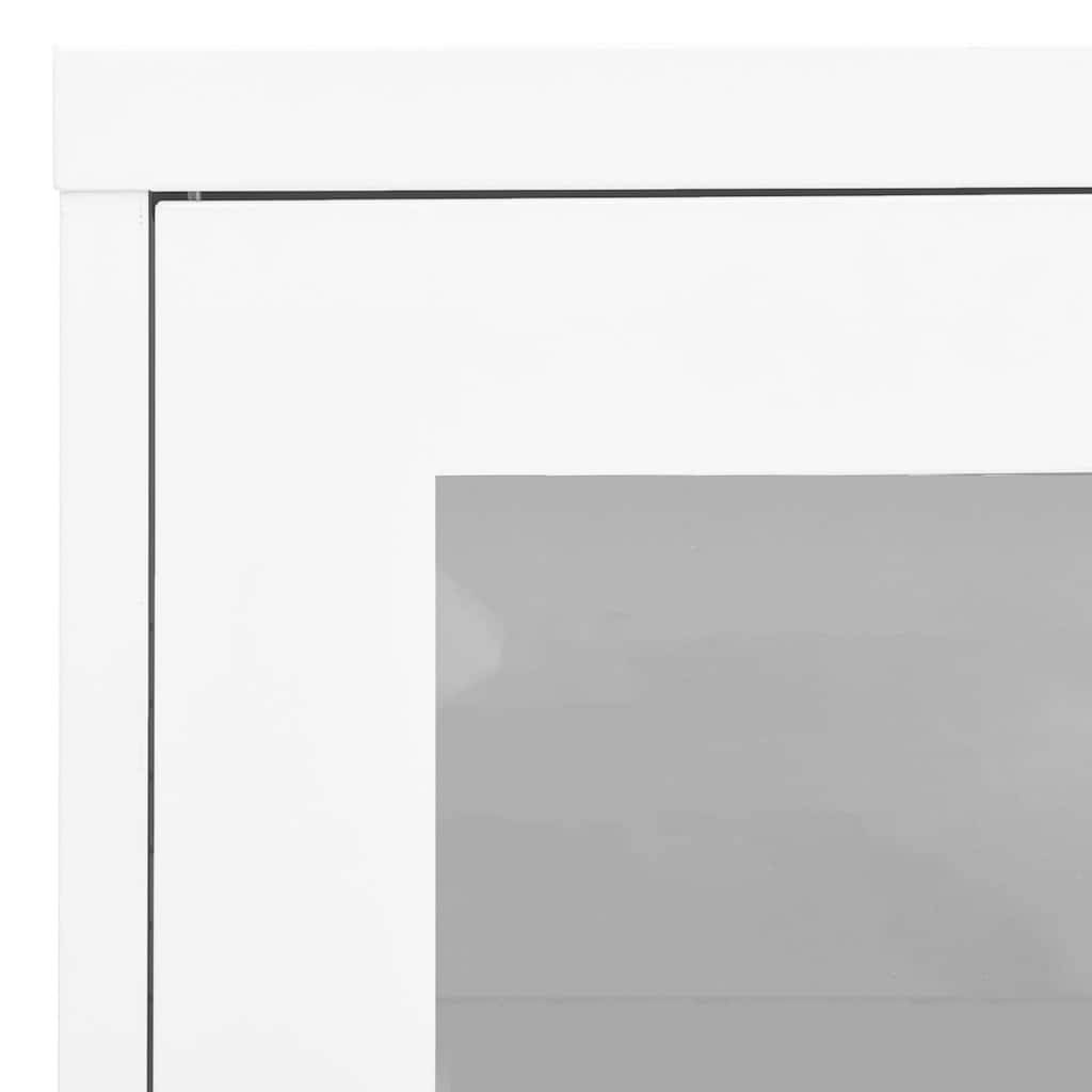 vidaXL Büroschrank Weiß 90x40x70 cm Stahl