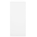 vidaXL Büroschrank mit Schiebetür Weiß 90x40x90 cm Stahl