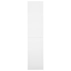 vidaXL Büroschrank mit Schiebetüren Weiß 90x40x180 cm Stahl