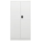 vidaXL Schließfachschrank Weiß 90x40x180 cm Stahl