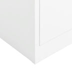 vidaXL Schließfachschrank Weiß 90x40x180 cm Stahl
