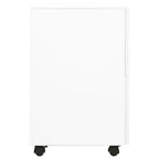 vidaXL Aktenschrank mit Rollen Weiß 39x45x67 cm Stahl