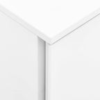vidaXL Aktenschrank mit Rollen Weiß 39x45x67 cm Stahl