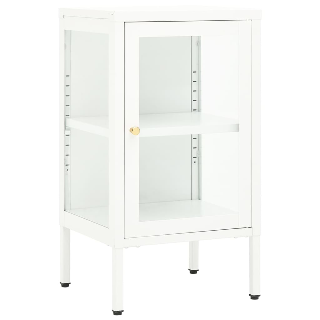 vidaXL Sideboard 38x35x70 cm Metall und Glas