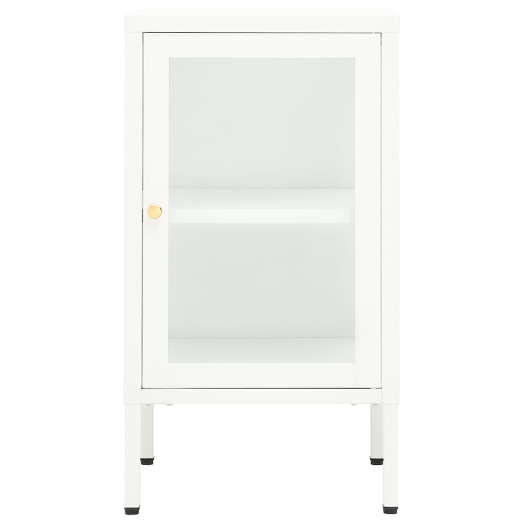 vidaXL Sideboard 38x35x70 cm Metall und Glas
