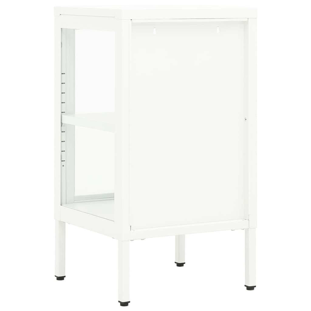 vidaXL Sideboard 38x35x70 cm Metall und Glas