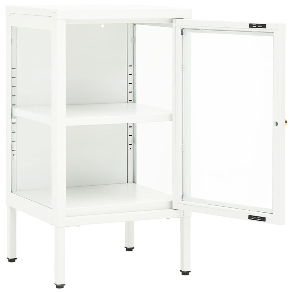 vidaXL Sideboard 38x35x70 cm Metall und Glas