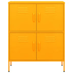vidaXL Lagerschrank Senfgelb 80x35x101,5 cm Stahl