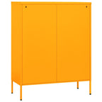 vidaXL Lagerschrank Senfgelb 80x35x101,5 cm Stahl