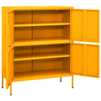 vidaXL Lagerschrank Senfgelb 80x35x101,5 cm Stahl