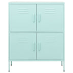 vidaXL Lagerschrank Minzgrün 80x35x101,5 cm Stahl