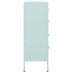 vidaXL Kommode Minzgrün 80x35x101,5 cm Stahl