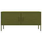 vidaXL TV-Schrank Olivgrün 105x35x50 cm Stahl