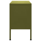vidaXL TV-Schrank Olivgrün 105x35x50 cm Stahl