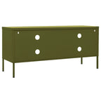 vidaXL TV-Schrank Olivgrün 105x35x50 cm Stahl
