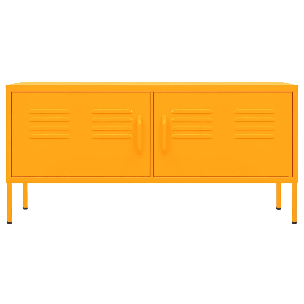 vidaXL TV-Schrank Senfgelb 105x35x50 cm Stahl