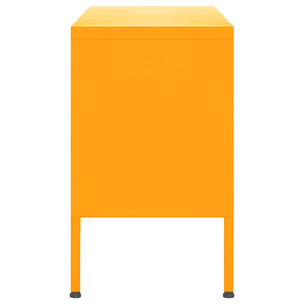 vidaXL TV-Schrank Senfgelb 105x35x50 cm Stahl