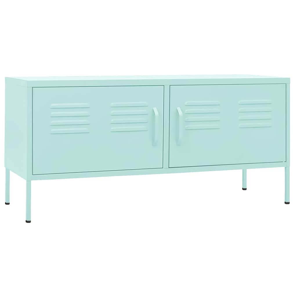 vidaXL TV-Schrank Minzgrün 105x35x50 cm Stahl