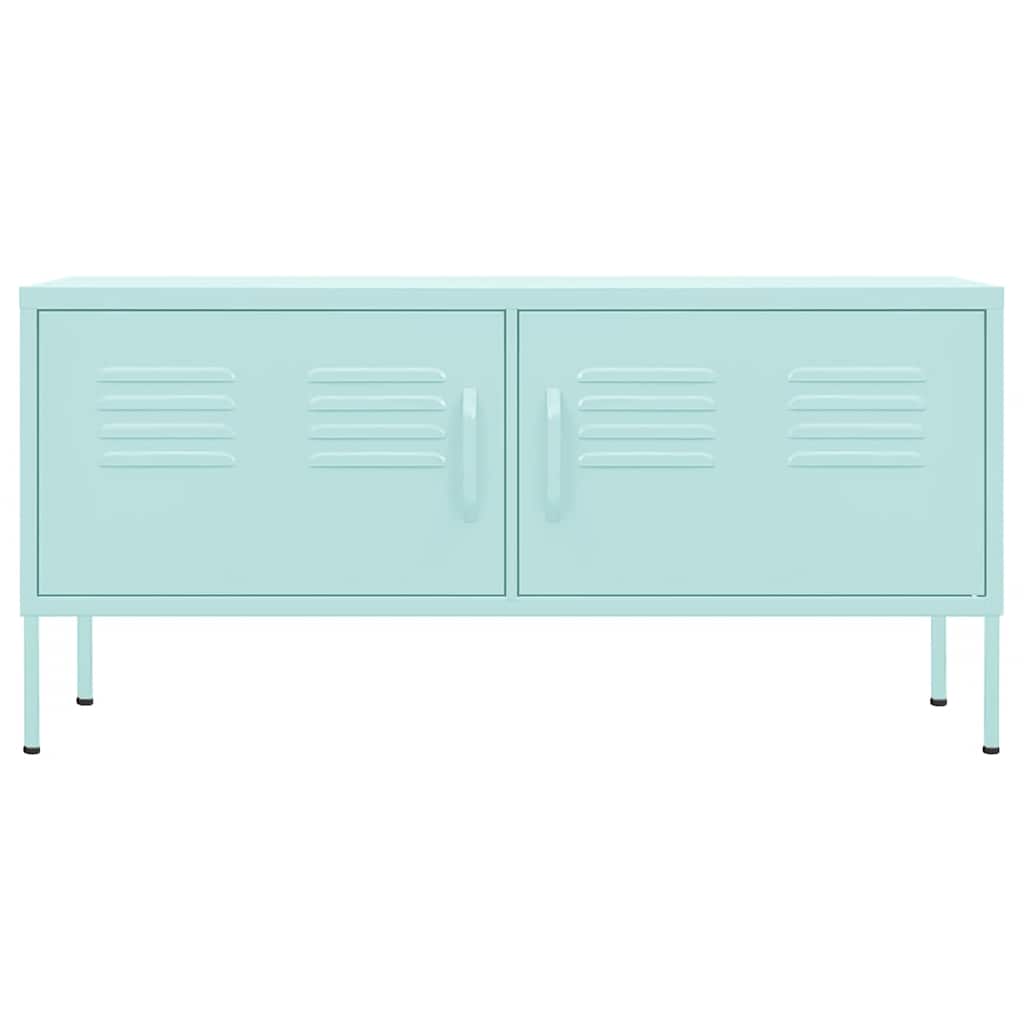 vidaXL TV-Schrank Minzgrün 105x35x50 cm Stahl