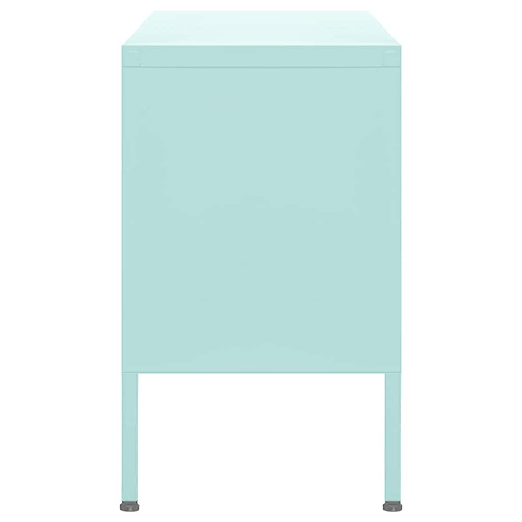 vidaXL TV-Schrank Minzgrün 105x35x50 cm Stahl