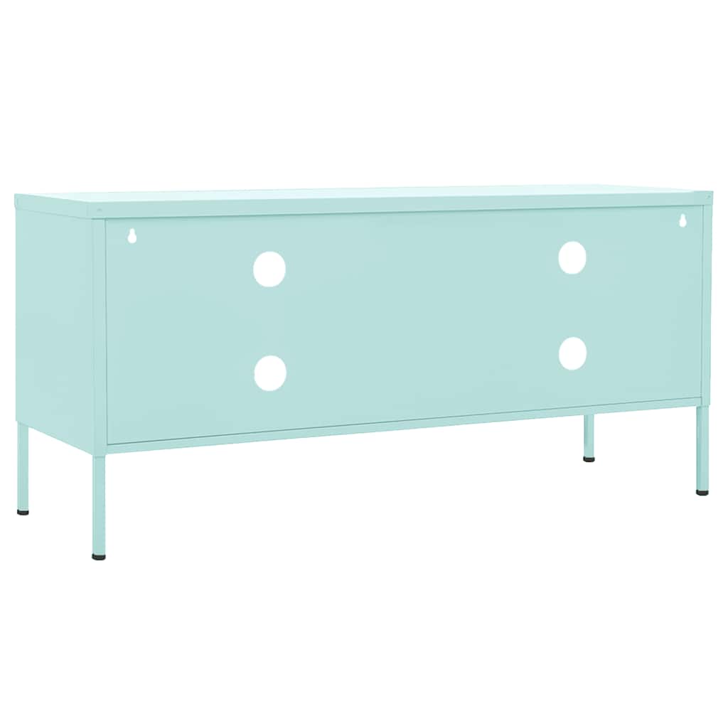 vidaXL TV-Schrank Minzgrün 105x35x50 cm Stahl