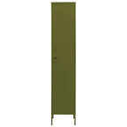 vidaXL Schließfachschrank Olivgrün 35x46x180 cm Stahl