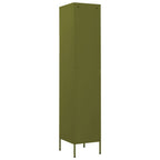 vidaXL Schließfachschrank Olivgrün 35x46x180 cm Stahl
